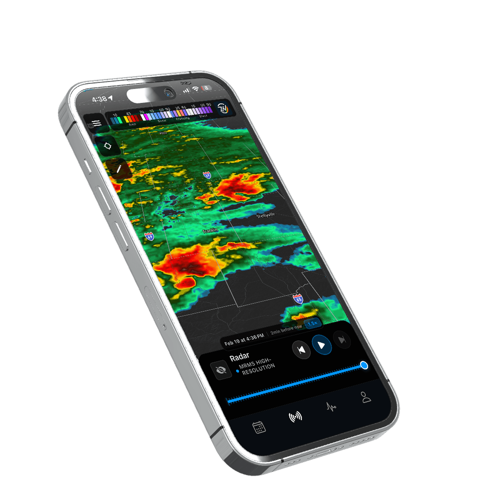 Storm details with storm map