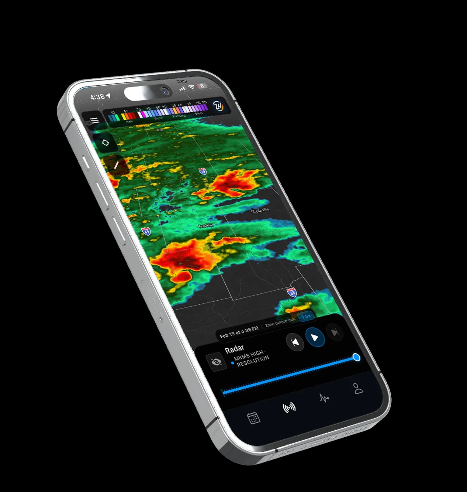 Storm details with storm map